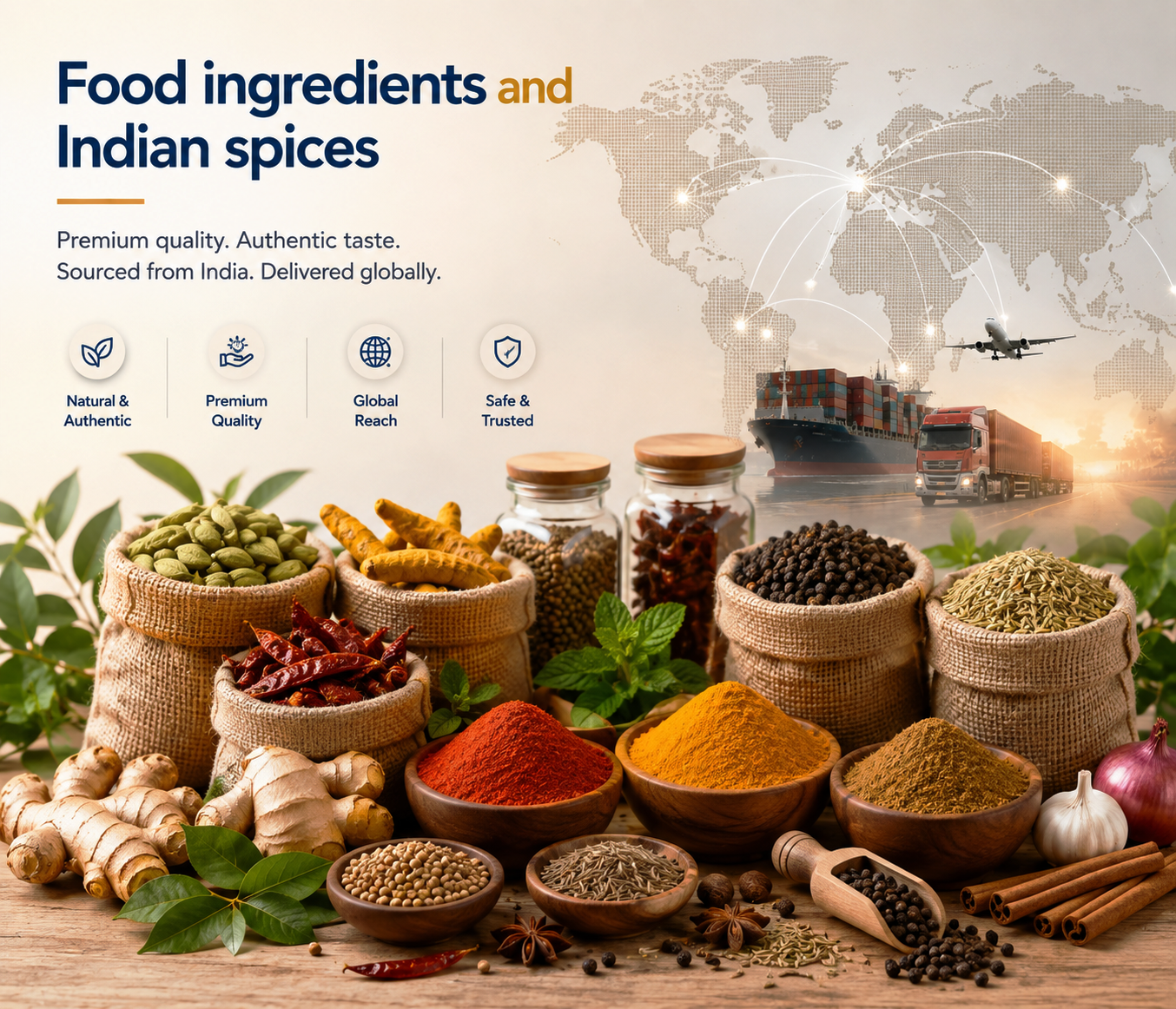 Food ingredients and Indian spices