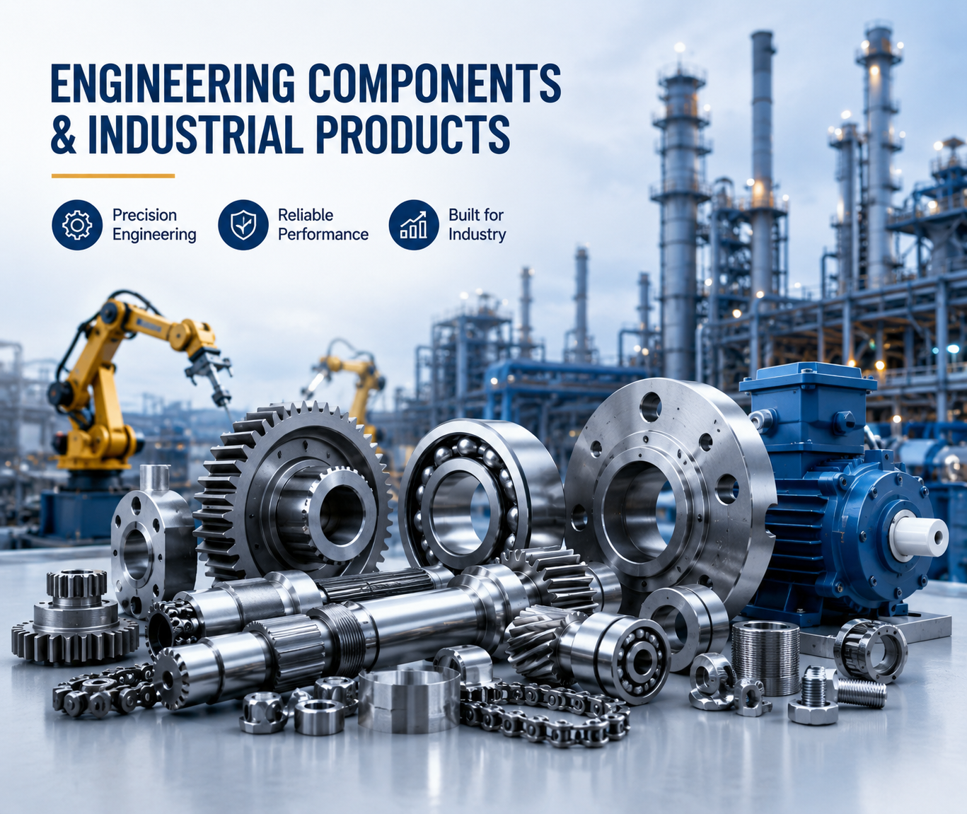 Engineering components and industrial products